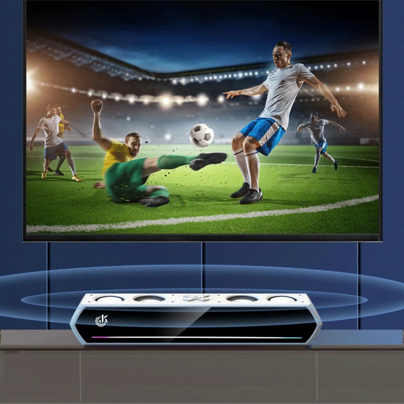 Powerful Bluetooth Sound Box With 4 Speakers 30W Soundbar PC Notebook TV