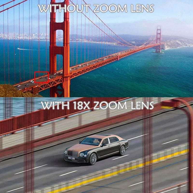 APEXEL Universal 18x25 Monocular Zoom HD Optical Cell Phone Lens Observing Survey 18X telephoto lens with tripod for Smartphone