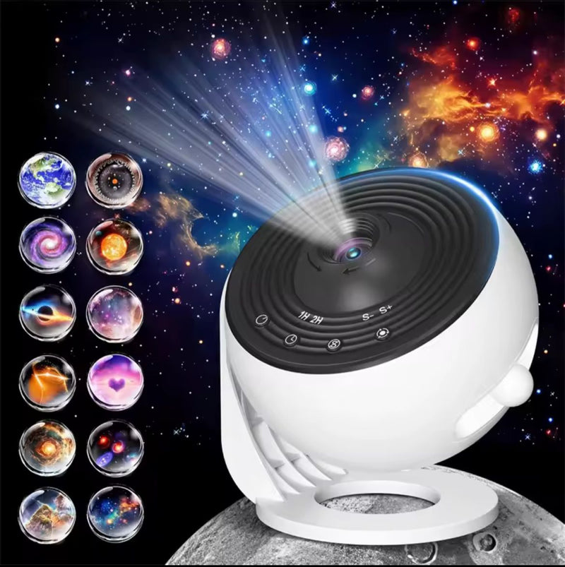 Projetor de galáxia com luz noturna LED