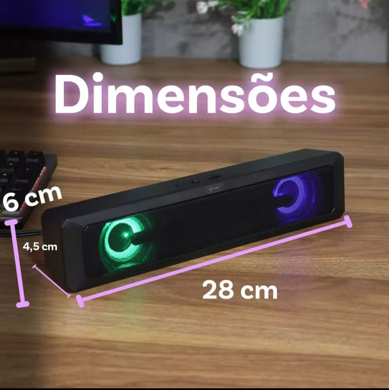 Caixa de Som Soundbar Gamer 6W